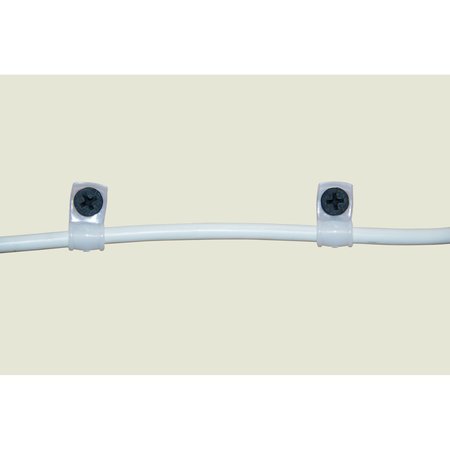 Gardner Bender Cable Clamp, 12 in Max Bundle Dia, Plastic, White PPC-1550